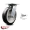Service Caster 8 Inch Heavy Duty Rubber on Aluminum Caster with Roller Bearing and Swivel Lock SCC-35S820-RAR-BSL - alternate 4